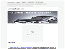 Tablet Screenshot of miracle-shine.com